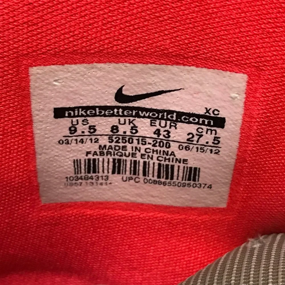 Nike Zoom LeBron James Soldier VI 6 Men's Sz 9.5  Crimson/Beige Shoes 525015-010 - Picture 12 of 12